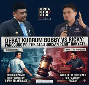 Bobby Vs Ricky Anthony Soal "Kuorum" Paripurna: Panggung Adu Mekanisme atau Urusan Perut Rakyat?