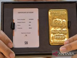 Harga dua produk jenama emas di Pegadaian Senin ini kompak stabil