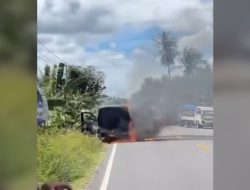 Respons Purbaya soal mobil berisi kas miliaran yang terbakar di Sulbar
