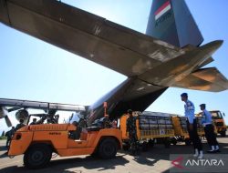 Pesawat TNI AU pembawa logistik tiba di Aceh